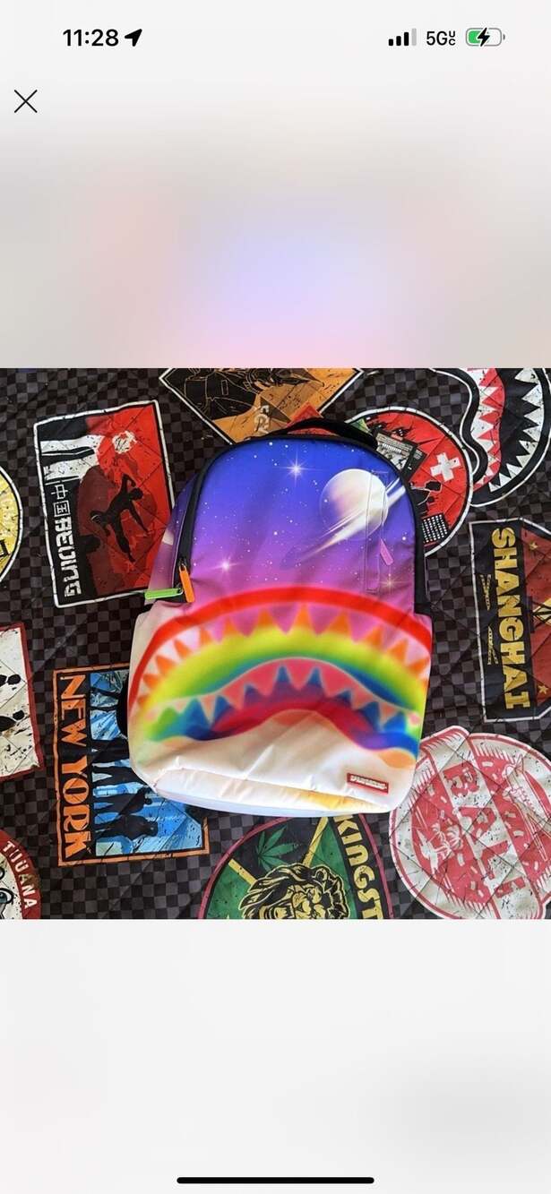 Sprayground Rainbow Galaxy Shark Mouth Backpack